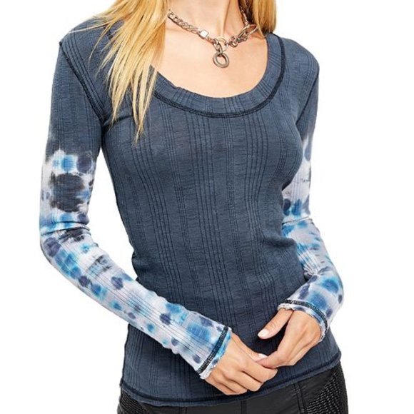 Free People Tops - NWT Free People Big Sur Tie Dye Sleeve Top